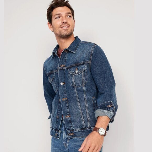 NWT! Gender-Neutral Jean Jacket - Size Large - Picture 1 of 4